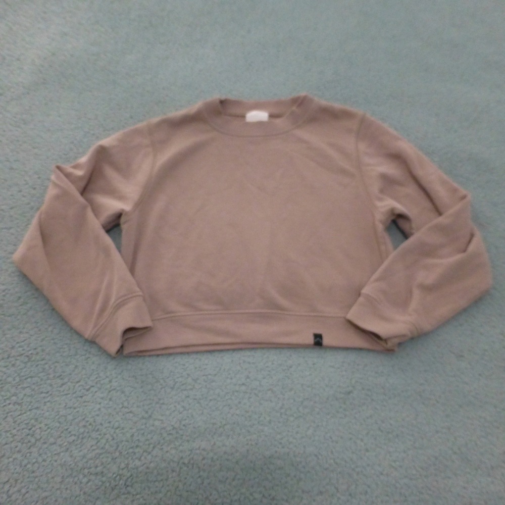 Varley Albata Sweatshirt Pink Cropped Crew Neck Womens Size XS Portugal